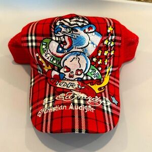 Lightly used Ed Hardy Christian Audigier red hat. Like new. Great condition!